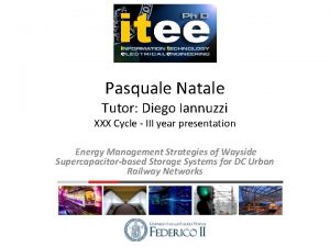 Pasquale Natale Tutor Diego Iannuzzi XXX Cycle III