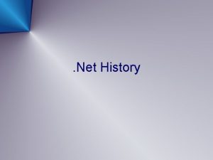 Net History Visual Studio Net 2002 Net Framework