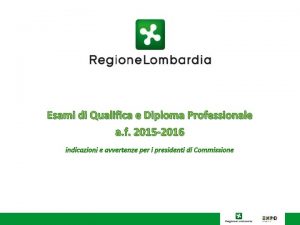 Esami di Qualifica e Diploma Professionale a f