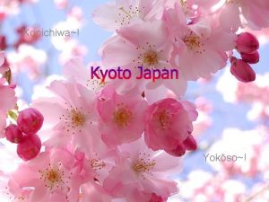 Konichiwa Kyoto Japan Yokso Table of Contents Name