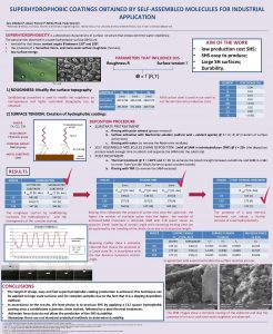 SUPERHYDROPHOBIC COATINGS OBTAINED BY SELFASSEMBLED MOLECULES FOR INDUSTRIAL