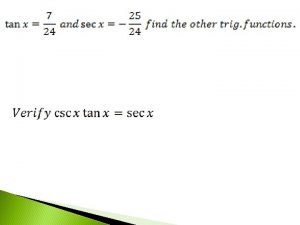 Solving Trigonometric Equations Skill 33 Objectives Use standard