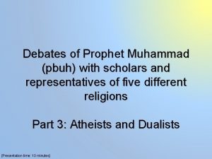 Debates of Prophet Muhammad pbuh with scholars and