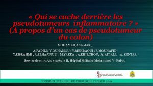 Qui se cache derrire les pseudotumeurs inflammatoire A