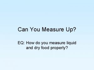 Can You Measure Up EQ How do you