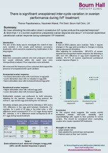 There is significant unexplained intercycle variation in ovarian