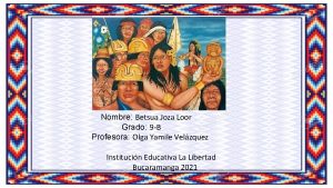 Nombre Betsua Joza Loor Grado 9 B Profesora