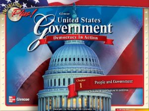 Essential Question Section 1 Principles of Government Section