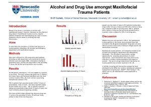 Alcohol and Drug Use amongst Maxillofacial Trauma Patients