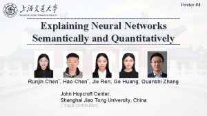 Poster 4 Explaining Neural Networks Semantically and Quantitatively