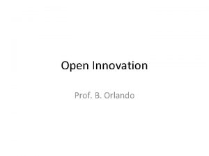Open Innovation Prof B Orlando Ted Talks Charles