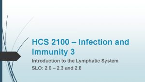 HCS 2100 Infection and Immunity 3 Introduction to