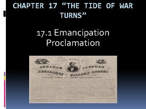 CHAPTER 17 THE TIDE OF WAR TURNS 17
