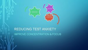 Anxiety Distraction Inefficient Learning REDUCING TEST ANXIETY IMPROVE