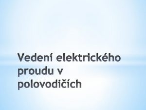 Pohyb volnch elektricky nabitch stic nebo tles Vodi