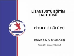 LSANSST ETM ENSTTS BYOLOJ BLM FB 646 BALIK