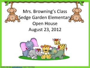 Mrs Brownings Class Sedge Garden Elementary Open House