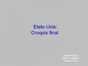 EtatsUnis Croquis final Joseph PUECH GPRC Acadmie OrlansTours