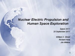 Nuclear Electric Propulsion and Human Space Exploration Space