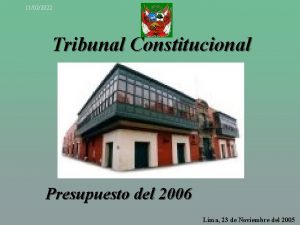 11022022 Tribunal Constitucional Presupuesto del 2006 Lima 23