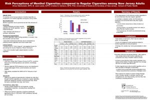 Risk Perceptions of Menthol Cigarettes compared to Regular