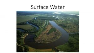 Surface Water Surface Water Movement Water Cycle Earths