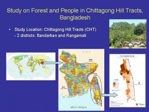 Study on Forest and People in Chittagong Hill