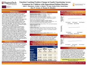 Emotion Coaching Predicts Change in Family Functioning Across
