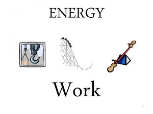 ENERGY Work 1 Work Formula Work Force x