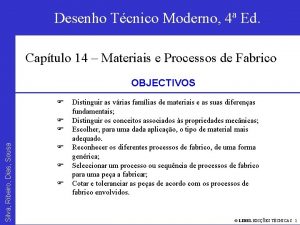 Desenho Tcnico Moderno Silva Ribeiro Dias Sousa MATERIAIS