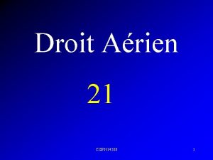 Droit Arien 21 CISPN 14300 1 VFR VISUAL