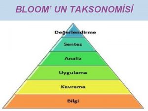 BLOOM UN TAKSONOMS 1 00 BLG 1 1