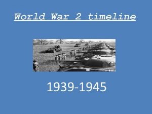World War 2 timeline 1939 1945 1939 Spanish