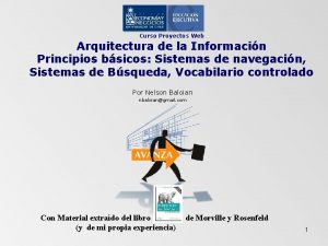 Curso Proyectos Web Arquitectura de la Informacin Principios