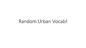 Random Urban Vocab New Urbanism Movement Architects in