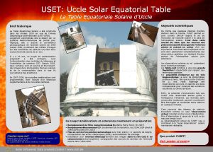 USET Uccle Solar Equatorial Table La Table Equatoriale