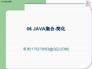 JAVA 06 JAVA 175273553QQ COM Java List void