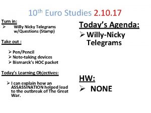 10 th Euro Studies 2 10 17 Turn