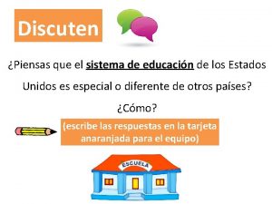 Discuten Piensas que el sistema de educacin de