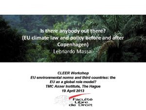 Is there anybody out there EU climate law