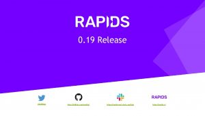 0 19 Release RAPIDSai https github comrapidsai https