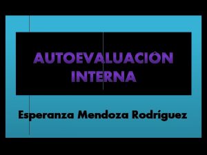 Esperanza Mendoza Rodrguez a la empresa la posibilidad