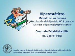 Hiperestticos Mtodo de las Fuerzas Resolucin del Ejercicio