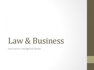 Law Business Contractors Intelligence School Chapters Contractors License