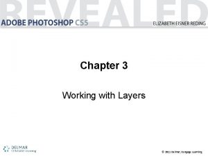Chapter 3 Working with Layers 2011 Delmar Cengage