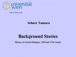Institut fr Zeitgeschichte Scheer Tamara Background Stories History