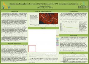 Delineating floodplains of rivers in Maryland using HECRAS