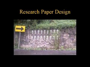 Research Paper Design Schedule Oct 3 Research paper