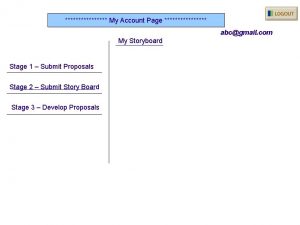 My Account Page abcgmail com My Storyboard Stage