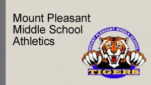 Mount Pleasant Middle School Athletics This presentation will